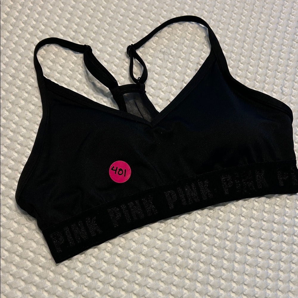 PINK Victoria's Secret Black Sports Bra - Picture 4 of 4